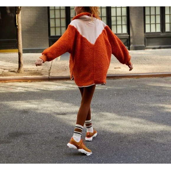 NWT FP Movement Fall To Rise Quarter Zip / Auburn Sunset Combo - Picture 3 of 5